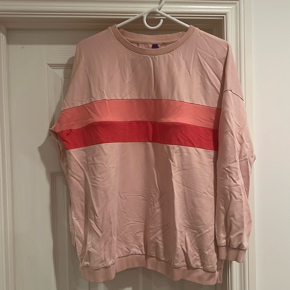 Seraphine Pink Ombre Clourblock Maternity to Nursing Sweater